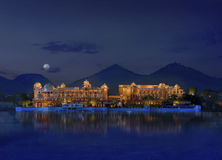 The Leela Palace Udaipur India (Dusk view from Jag Mandir) 2