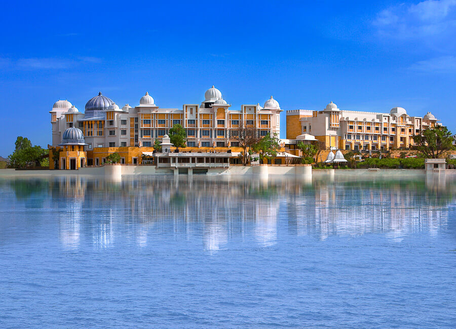 The Leela Palace Udaipur India (Exterior view from the lake)