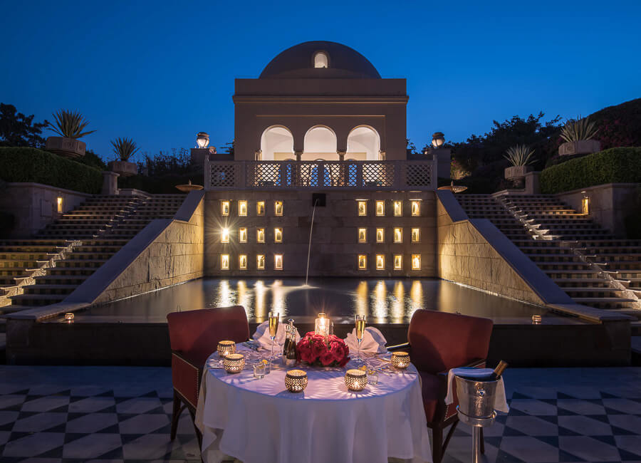 The Oberoi Amarvilas Agra India (Outdoor dining)