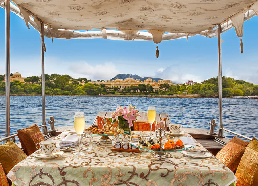 The Oberoi Udaivilas Udaipur India (Lake dining)
