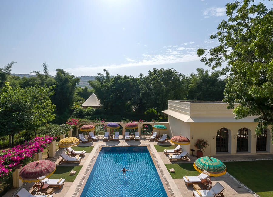 The Oberoi Vanyavilas Ranthambore India (Swimming pool)