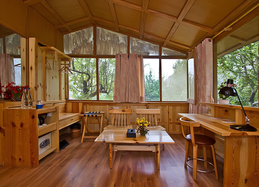 Ule Ethnic Resort in Ulley Ladakh India (Chalet Living Area) 1