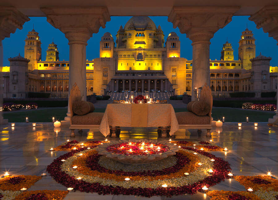 Umaid Bhawan Palace Jodhpur India (Baradari Dining Experience)