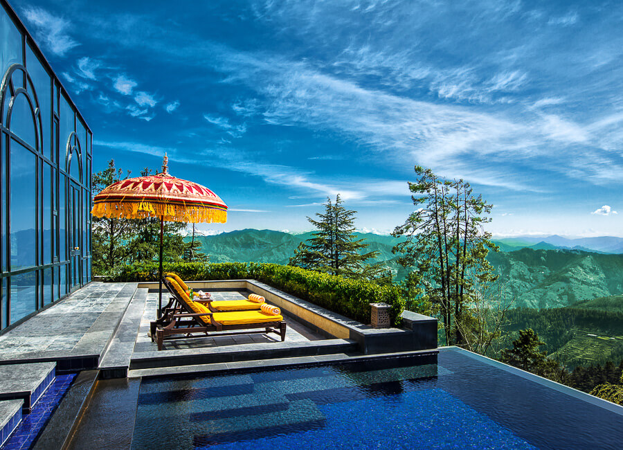 Wildflower Hall, Shimla in the Himalayas Shimla India (Outdoor infinity whirlpool) 1