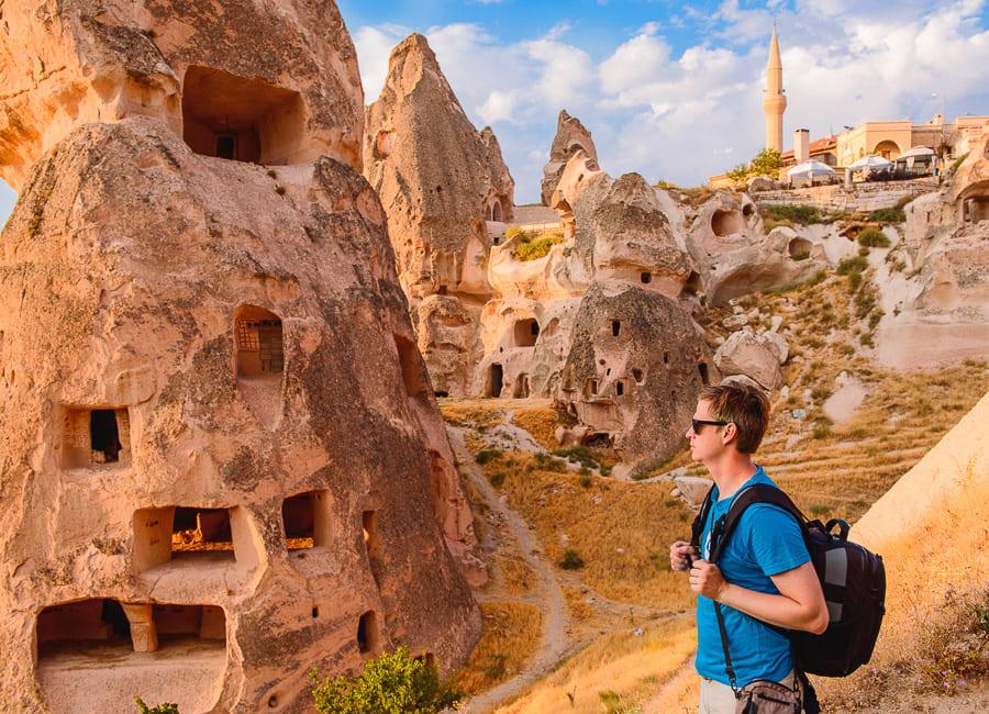 Cappadocia (Fairy chimneys houses. Hiking) Turkey DT 76473371