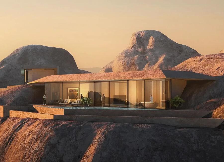 Desert Rock Resort Red Sea Saudi Arabia (One-bedroom Cliff Hanging villa)
