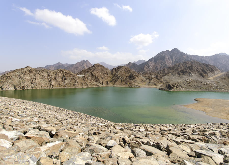 Ras Al Khaimah (Hadjar Mountains. Highland lake) UAE DT 71494120
