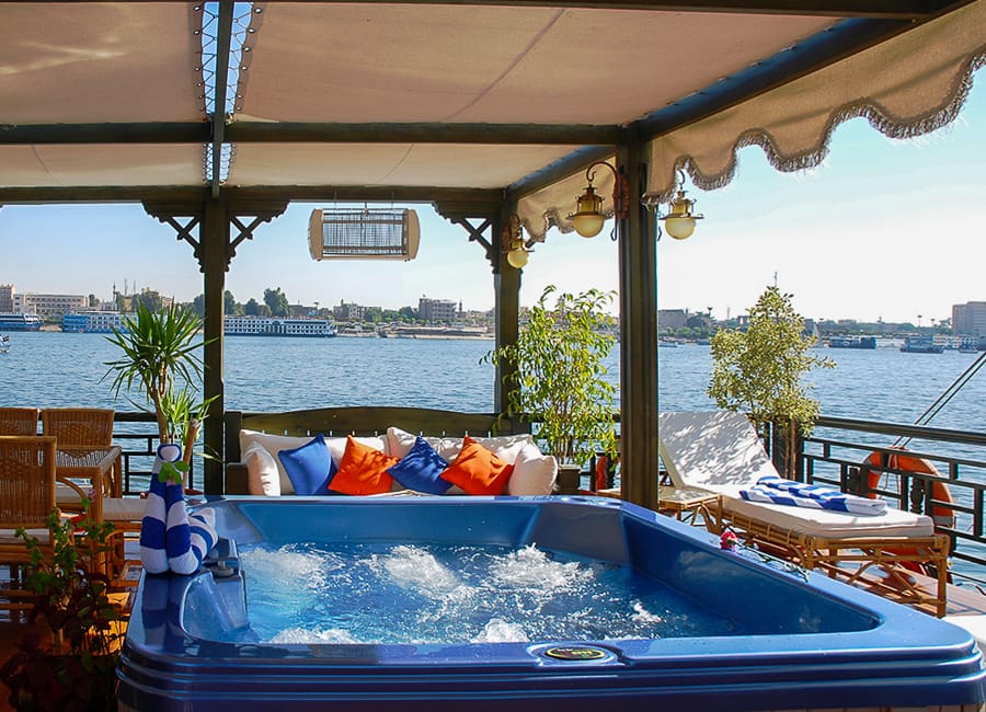 Hadeel Dahabiya - River Nile Private Charter, Egypt (Jacuzzi on the sun deck)