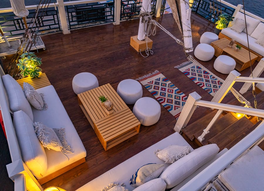 Hadeel Dahabiya - River Nile Private Charter, Egypt (On deck)