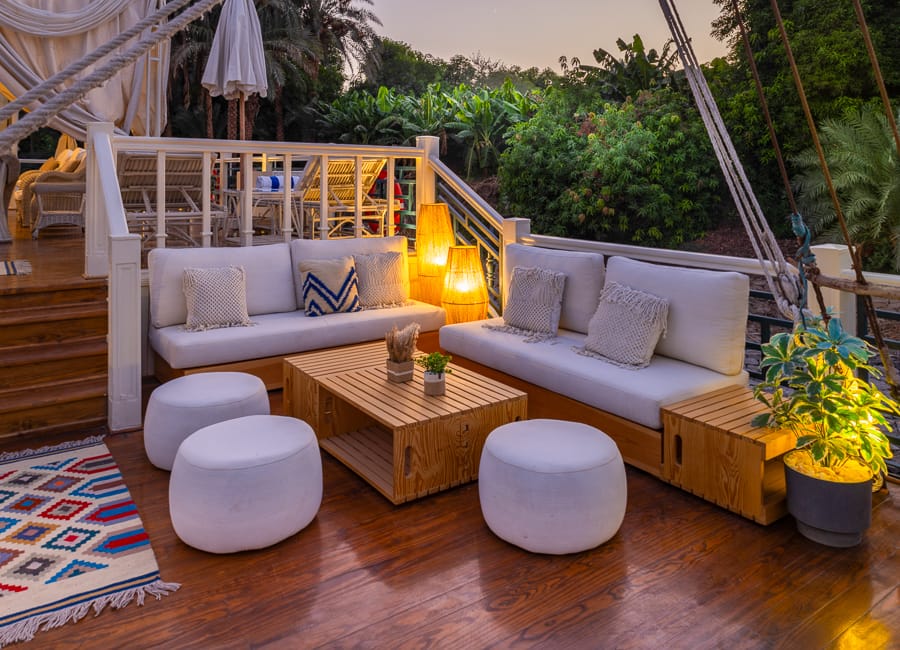 Hadeel Dahabiya - River Nile Private Charter, Egypt (Relax on deck)