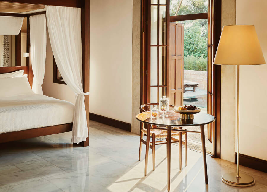 Amanruya Bodrum Turkiye (Partial Sea View Pavilion View bedroom)