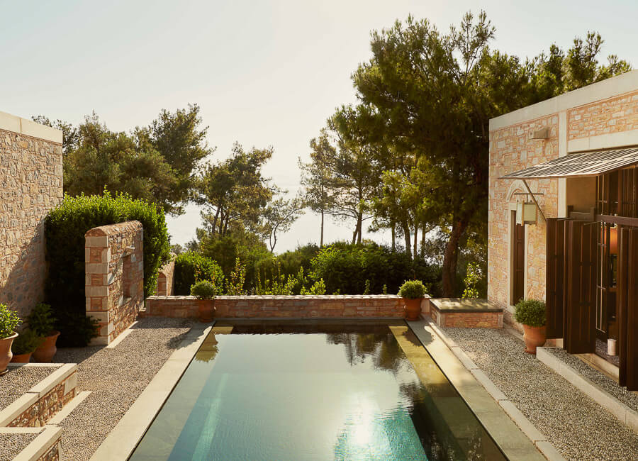 Amanruya Bodrum Turkiye (Pool Pavilion Partial Sea View)