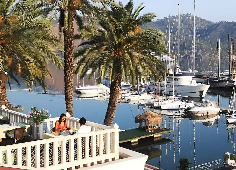 Ece Saray Marina & Resort Fethiye Turkiye (Terrace restaurant)