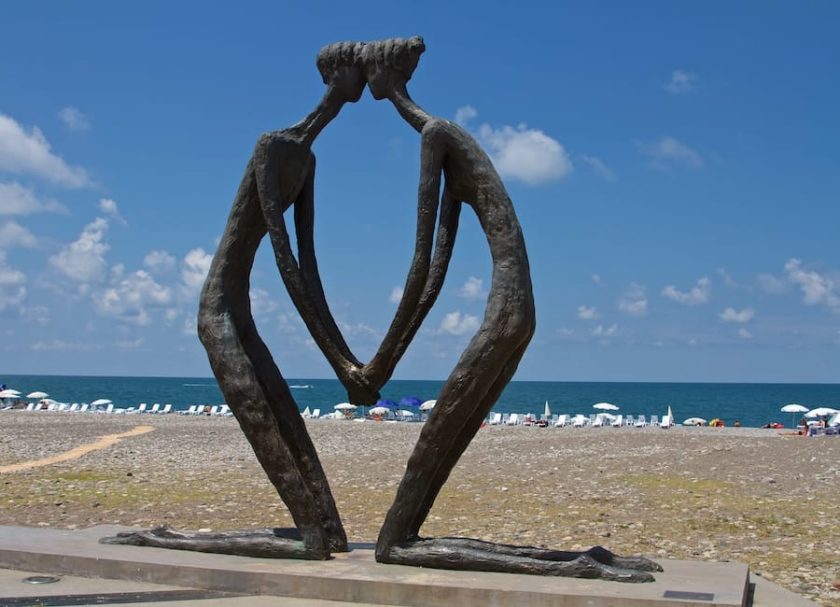 First Love statue Batumi Georgia © Bennetts