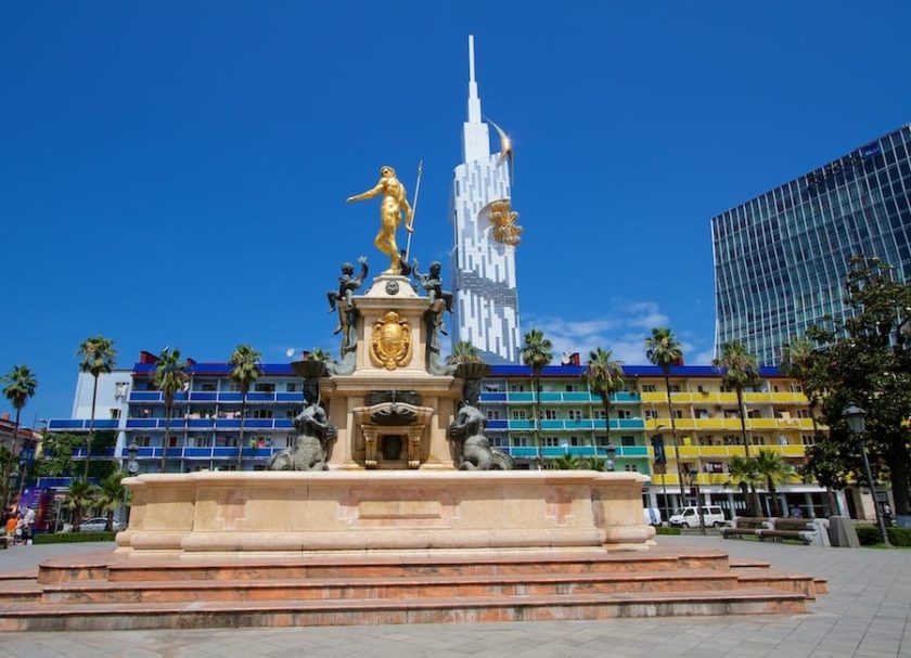Fountain of Neptune on Drama Theatre Square, Batumi, Georgia © Bennetts
