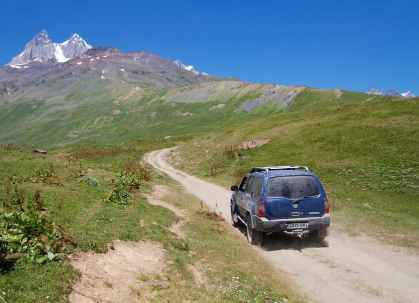 Heading to Svaneti (Mount Ushba Mestia Svaneti) Georgia © Bennetts