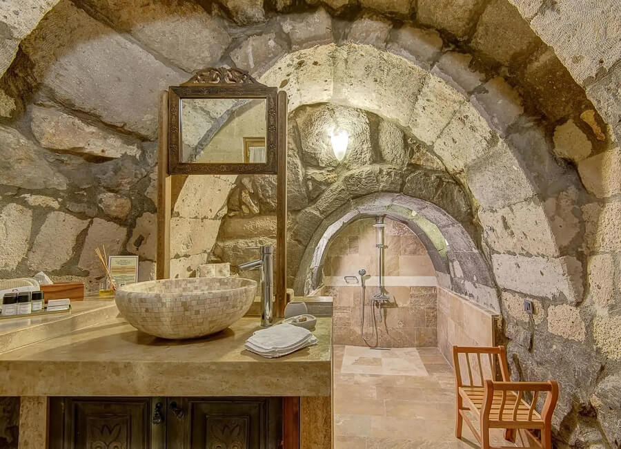 Taskonaklar Cappadocia Turkiye (Suite bathroom)