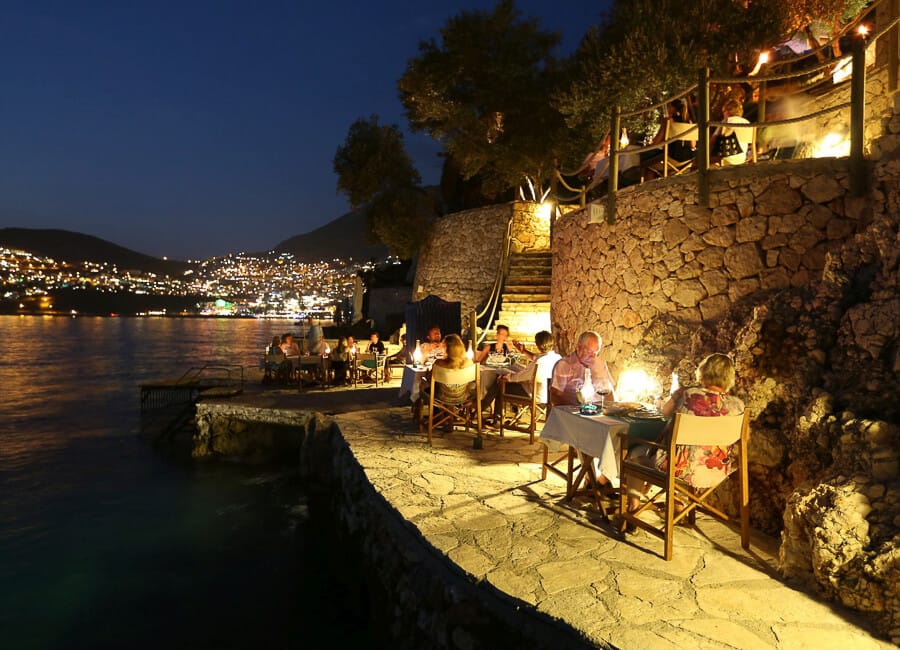 Villa Mahal Kalkan Turkiye (Mahal Restaurant waterside dining) 1