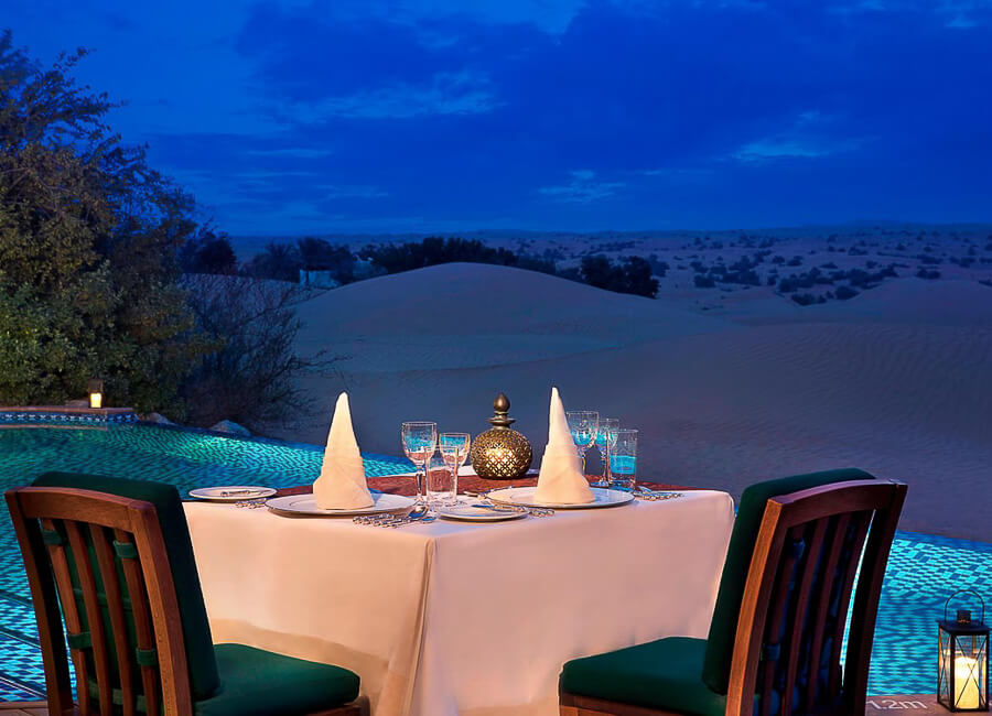 Al Maha Desert Resort & Spa Dubai UAE (Emirates Suite Private Dining)