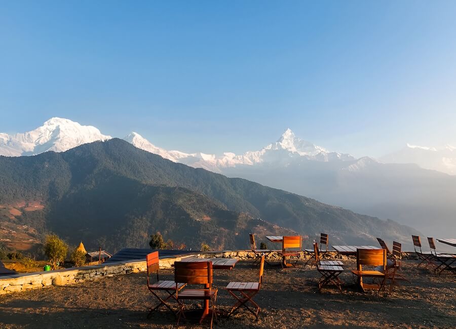 Mountain Lodge of Nepal Dhampus Lodge (garden) Annapurna region Nepal
