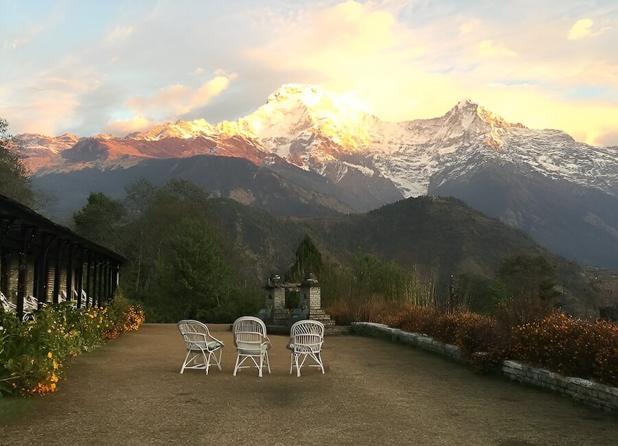 Mountain Lodge of Nepal Ghandruk Lodge (garden) Annapurna region Nepal