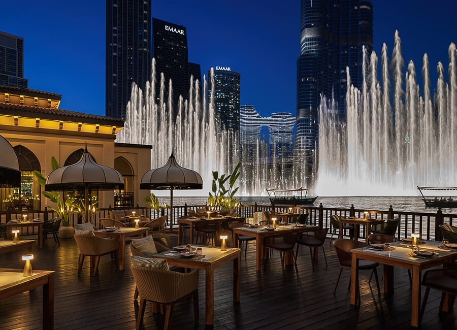 Palace Downtown Dubai UAE (Thiptara Restaurant Floating Terrace)