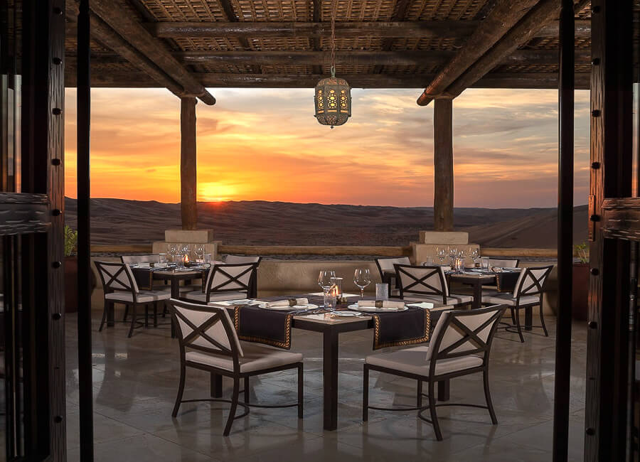 Qasr Al Sarab Desert Resort By Anantara Liwa Desert UAE (Suhail outdoor terrace)