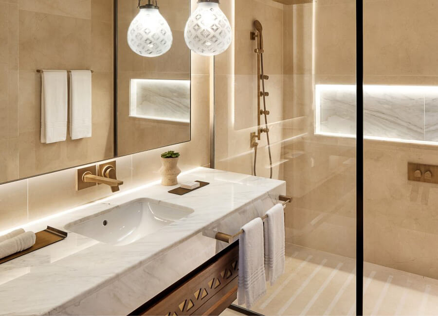 Bab Samhan, a Luxury Collection Hotel, Diriyah Riyadh Saudi Arabia (bathroom)