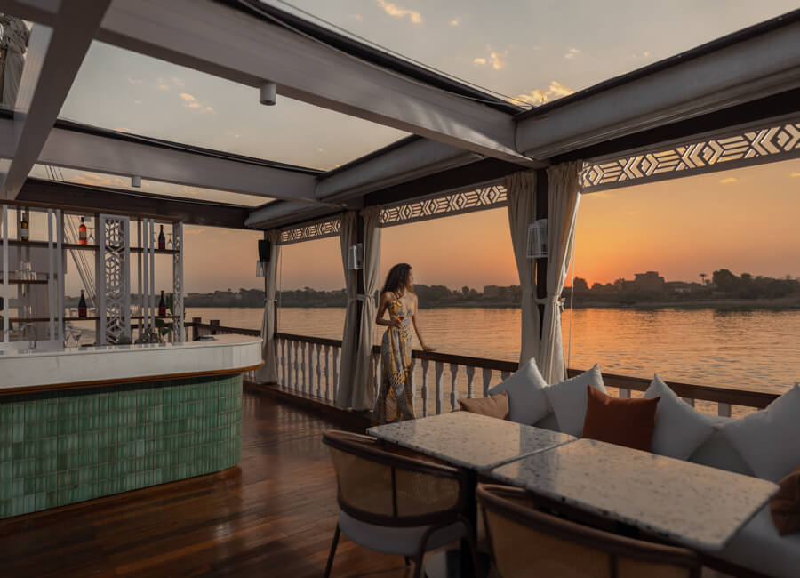 Musk Dahabiya Nile Cruise Egypt (Relaxing on deck) 13