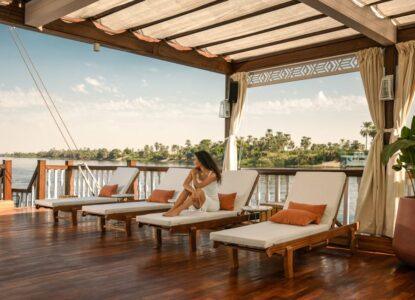 Musk Dahabiya - Relaxing on deck