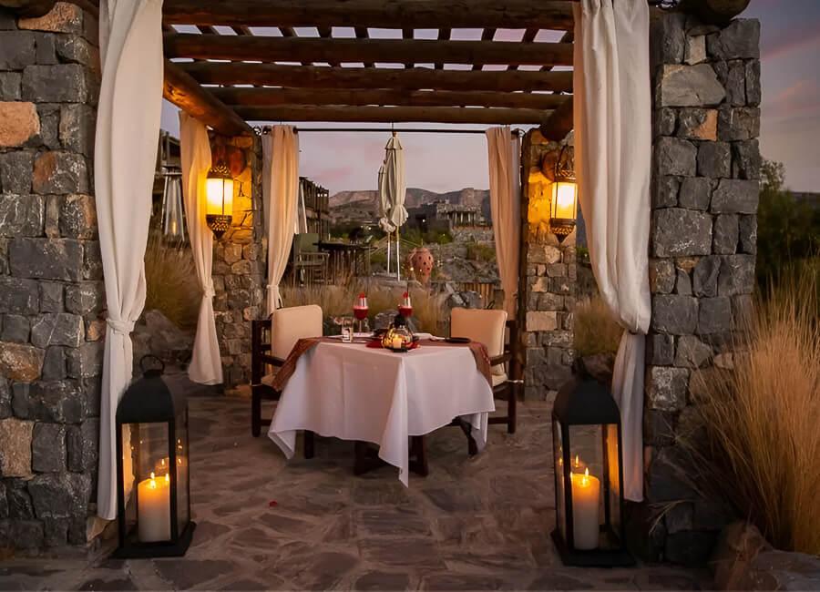 Alila Jabal Akhdar Oman (Dining Under the Stars)