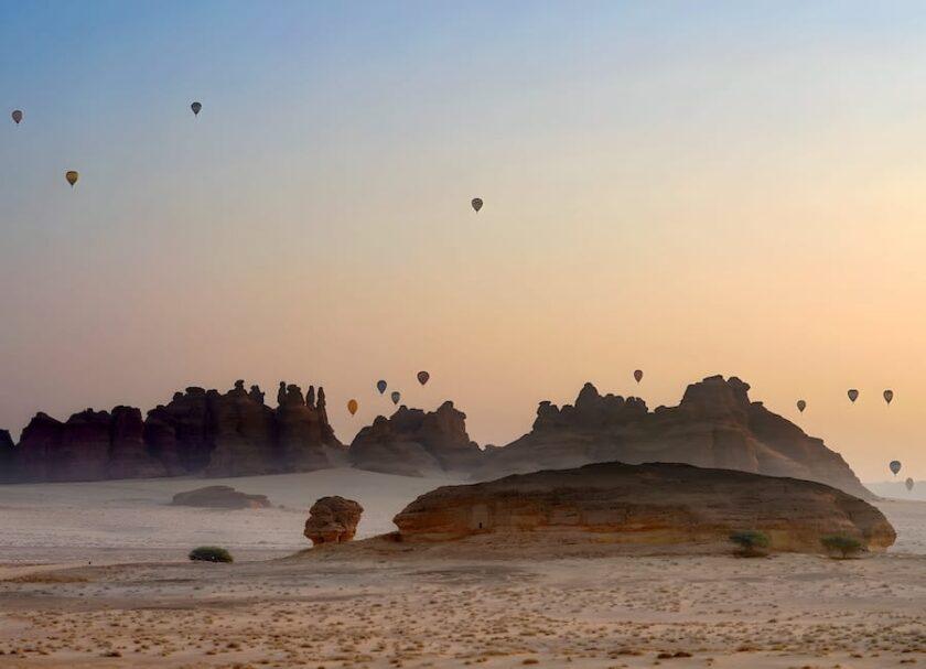 Hot Air Balloon, AlUla Skies Festival, AlUla Saudi Arabia © Royal Commission for AlUla