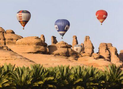 Hot Air Balloon, AlUla Skies Festival, AlUla Saudi Arabia © Royal Commission for AlUla
