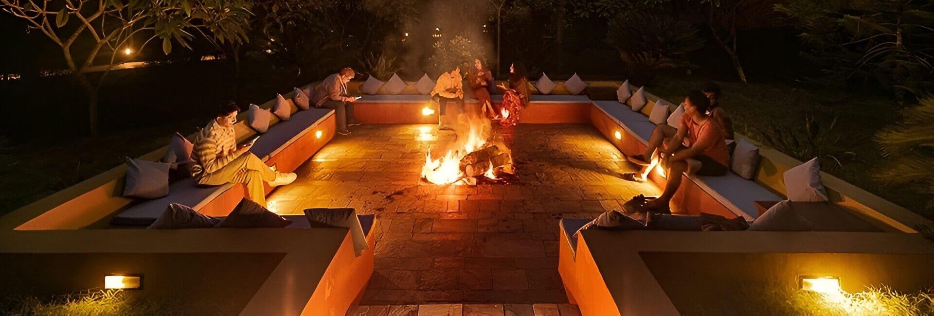 Kasara Resort Chitwan National Park Nepal (Fire Pit)