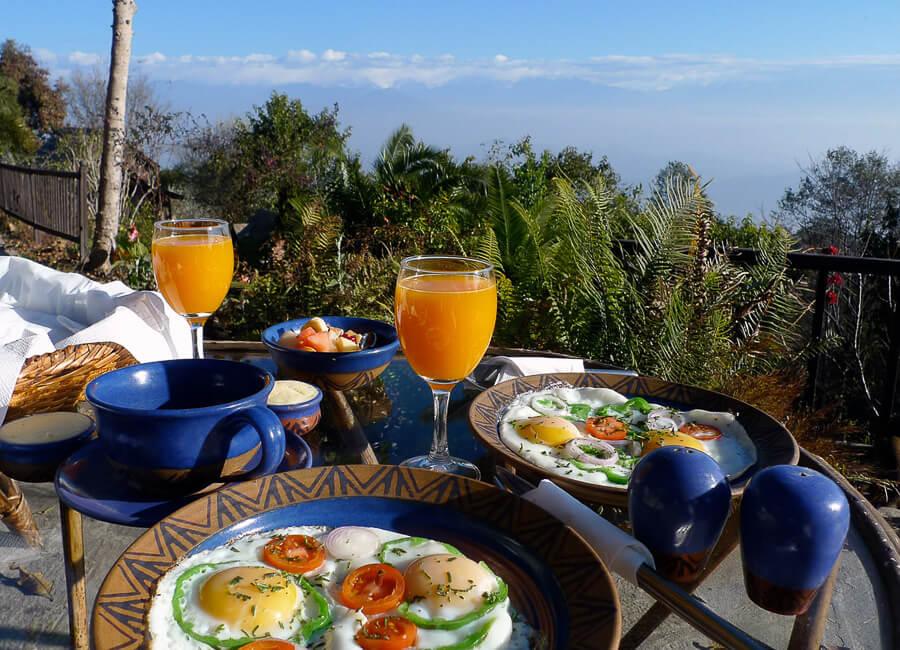 Namo Buddha Resort Dhulikhel Nepal (breafast)