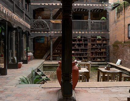 Peacock Guest House Bhaktapur Nepal (Courtyard)-2
