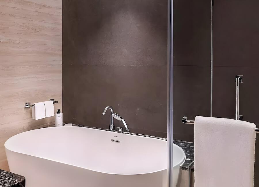 Sofitel Cairo Downtown Nile Cairo Egypt (Luxury Room bathroom)