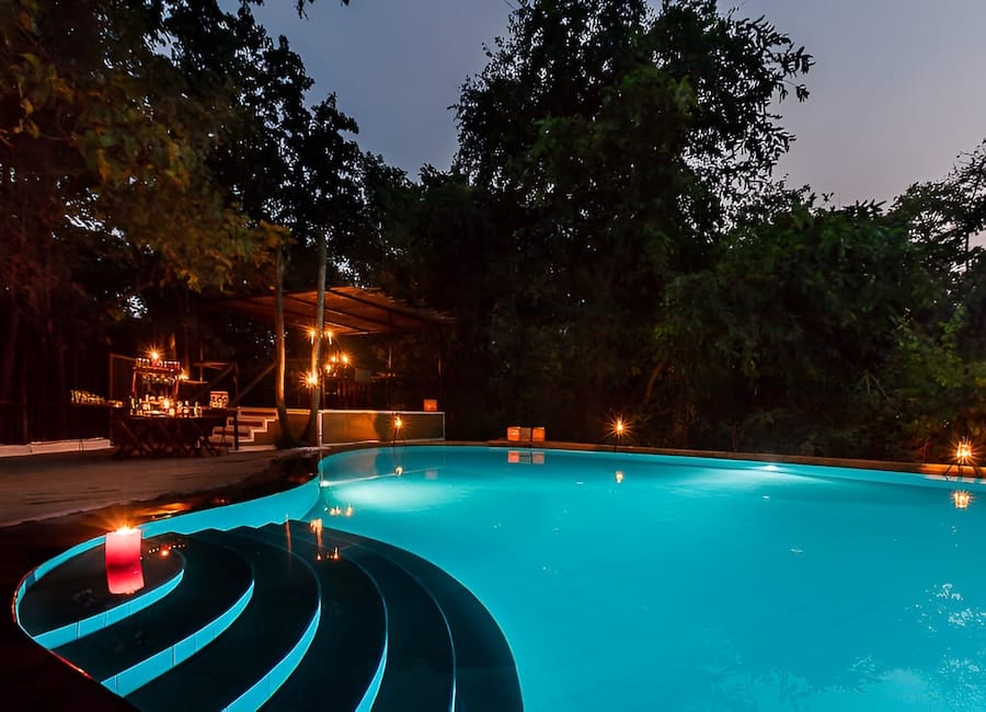 Reni Pani Jungle Lodge near Satpura National Park India (swimming pool) 17