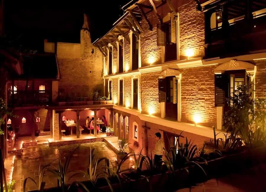 The Inn Patan Kathmandu Nepal (courtyard)