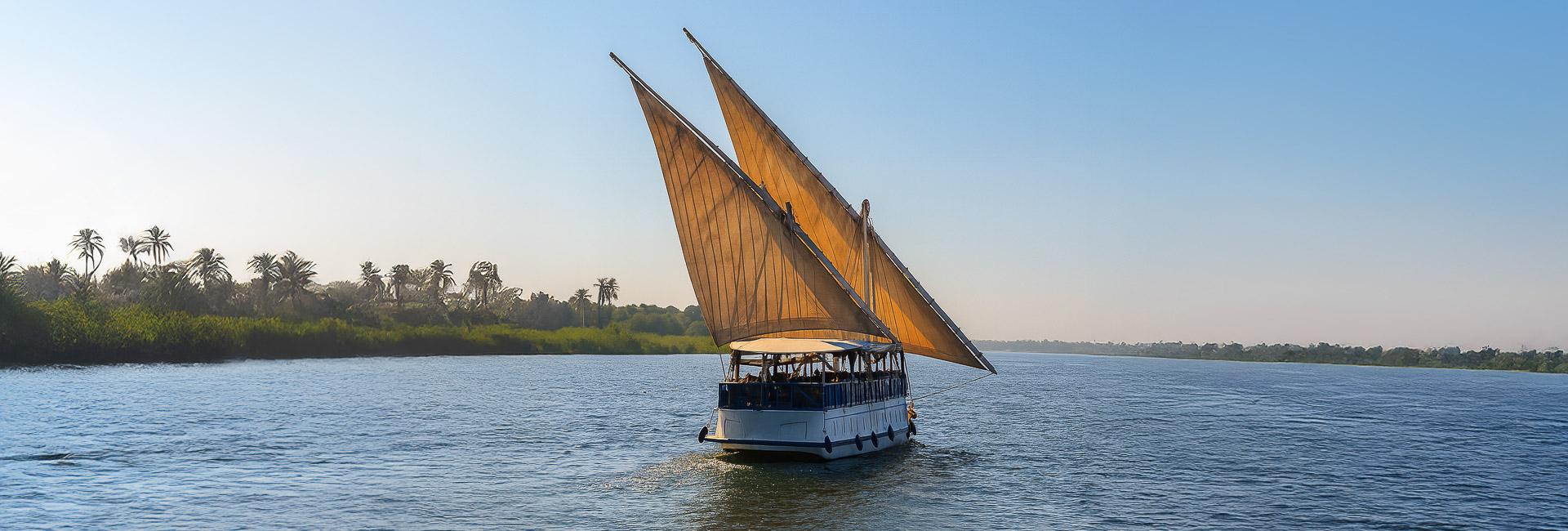 1899 Dahabiya Kingfisher Egypt Nile Cruise private charter