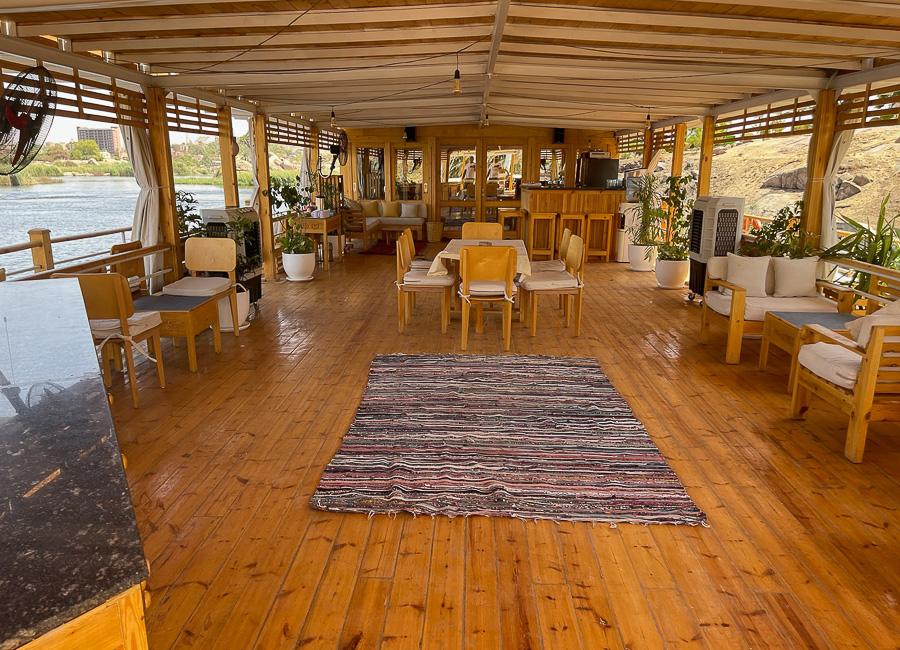 Safiya Dahabiya Nile Cruise Egypt (Deck and Lounge)