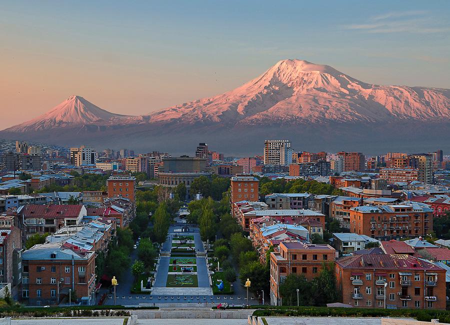 Yerevan (City and Mount Ararat. Sunrise) Armenia DT 171692161
