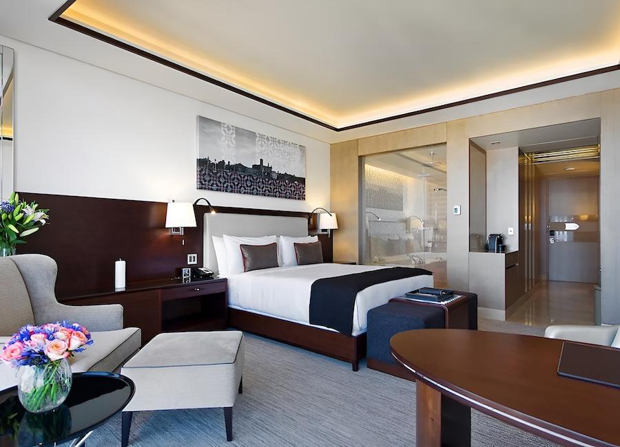 Fairmont Baku Flame Towers Baku Azerbaijan (Fairmont Gold City View Room)