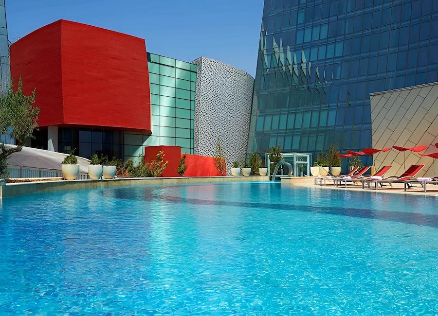 Fairmont Baku Flame Towers Baku Azerbaijan (Outdoor pool) 1
