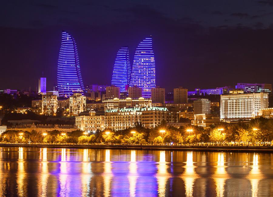 Baku (Flame Towers. nightime) Azerbaijan DT 101379103