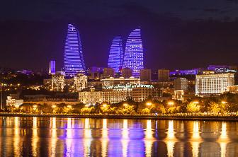Baku (Flame Towers. nightime) Azerbaijan DT 101379103