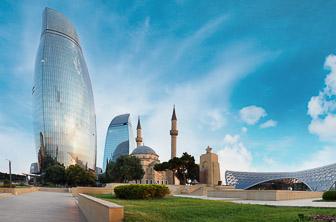 Baku (Panoramic view) Azerbaijan DT 69093446