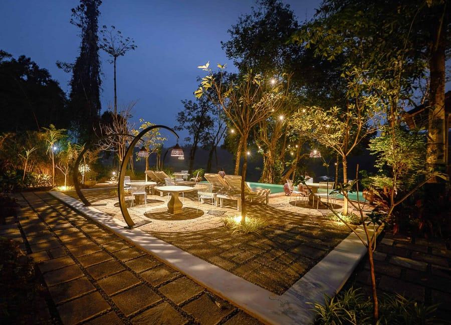Periyar River Lodge Thattekad Kerala India (pool and terrace) 1