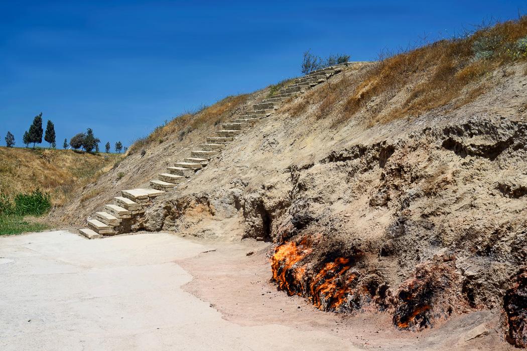 Unmissable Azerbaijan sights - Yanar Dag (Burning Mountain) DT 136238141